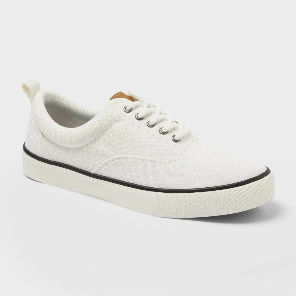 Men's Billy Sneakers by Goodfellow & Co White Size 12 New With Tags